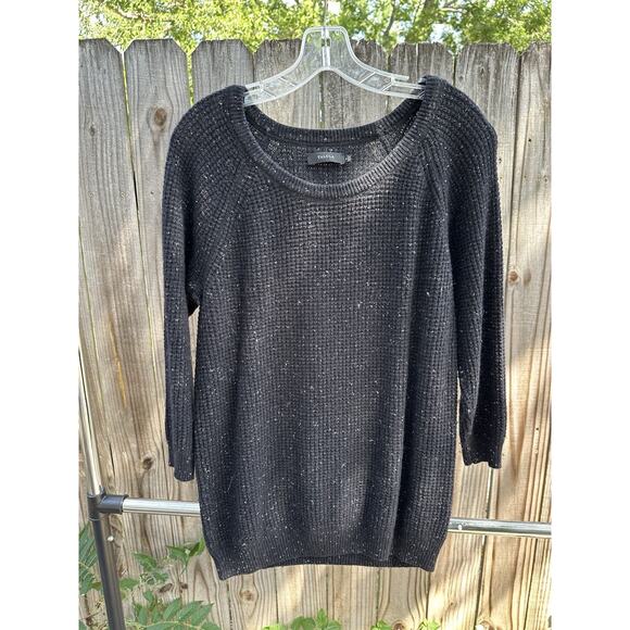 Talula Black Waffle Knit Sweater | Angora Blend | Size Small - Picture 1 of 6